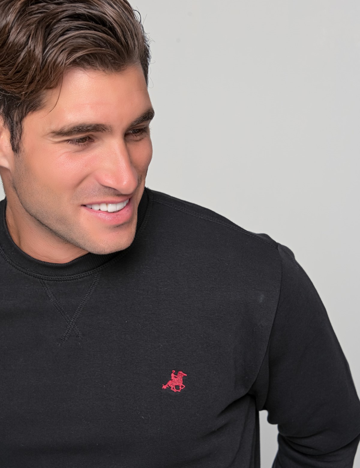 Us Grand Polo ανδρικό μαύρο φούτερ USF175B φωτογραφία